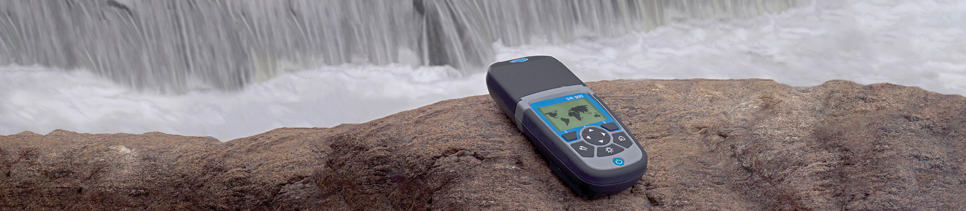 A Hach portable pocket colorimeter in a demanding environment.