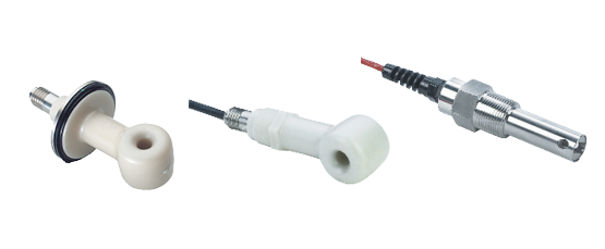 Three inductive conductivity sensors